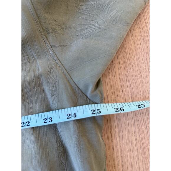 Tommy Bahama Hawaiian Men's XL Silk Linen Blend Green Button Up Shirt 2253 - Picture 6 of 10